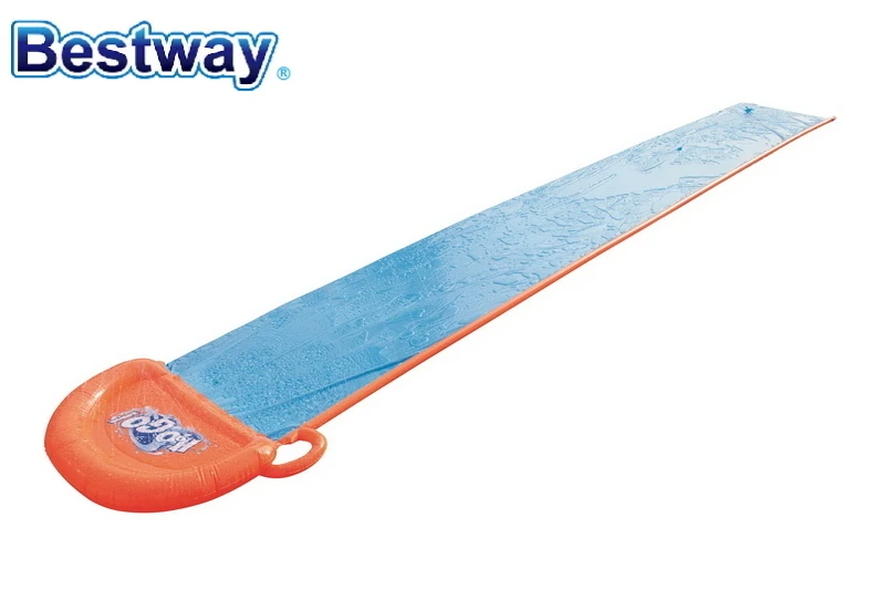 

W1T 52207 Bestway 5.49m Long H2OGO!Single Slide 18' Soft Landing For A Smooth & Fast Ride 1-Lane Slide