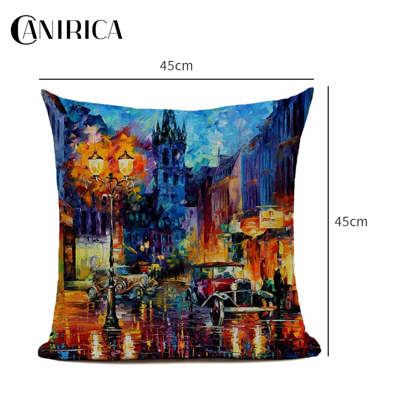 Наволочка для подушки с рисунком океана льняная наволочка дивана украшение дома