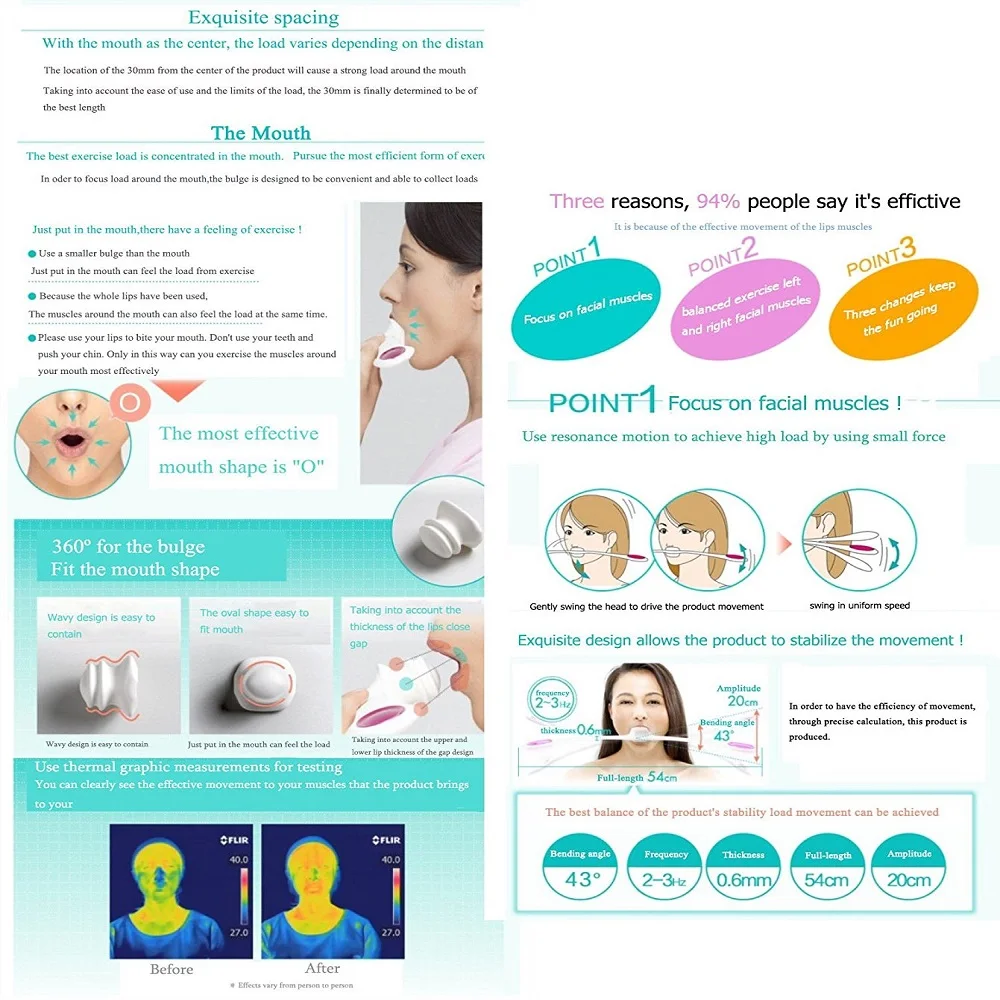 Тренажер для лифтинга лица массажный тренажер Йога 3 модели прямой заводской