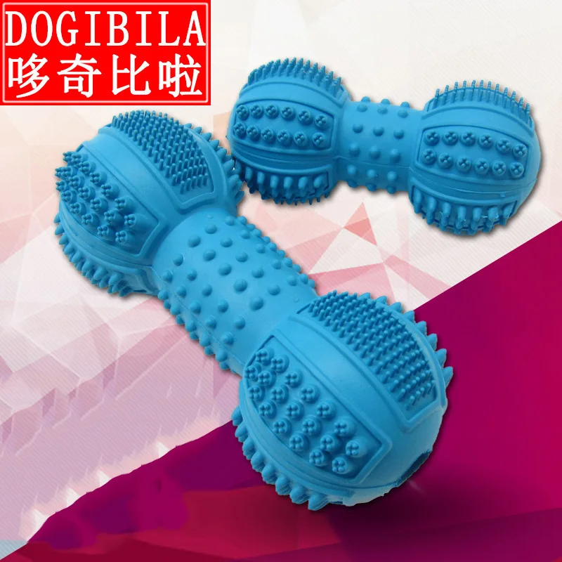 

Red Interdigital Region Pets Toys AVEVA Toothed Rubber Dumbbell Bulge Fine Toothed Dog A Molar Tooth