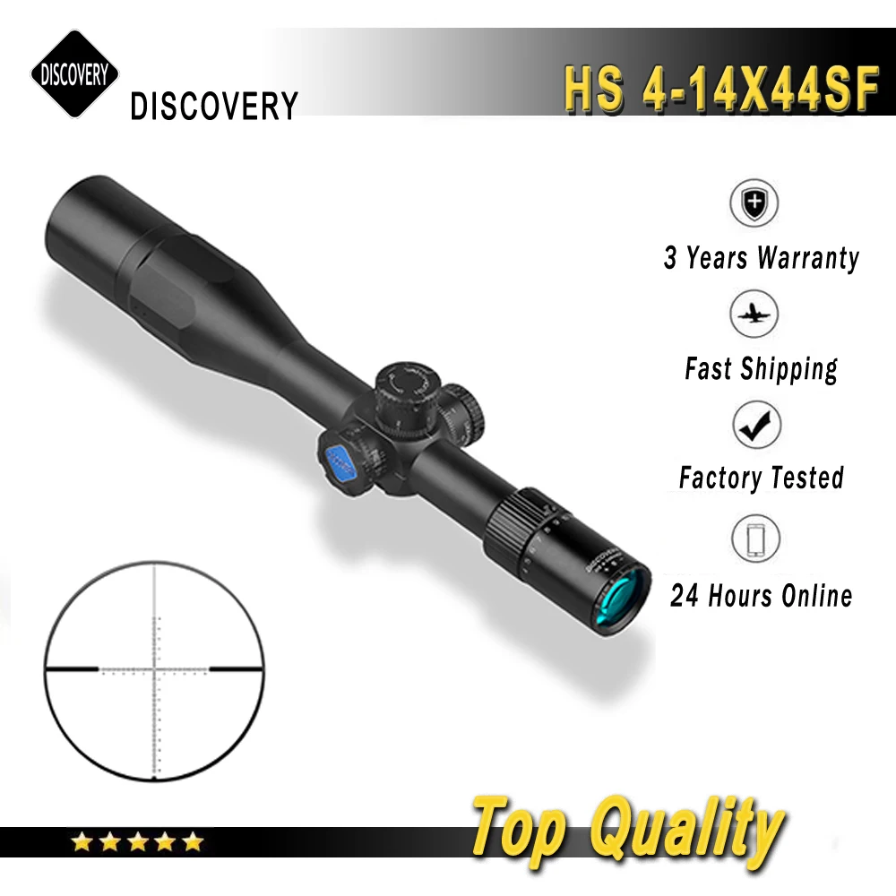 

Discovery Hunting Scope HS 4-14X44SF First Focal Plane 30mm Tube Riflescope Side Parallax Air Rifle Shooting Optical Sights