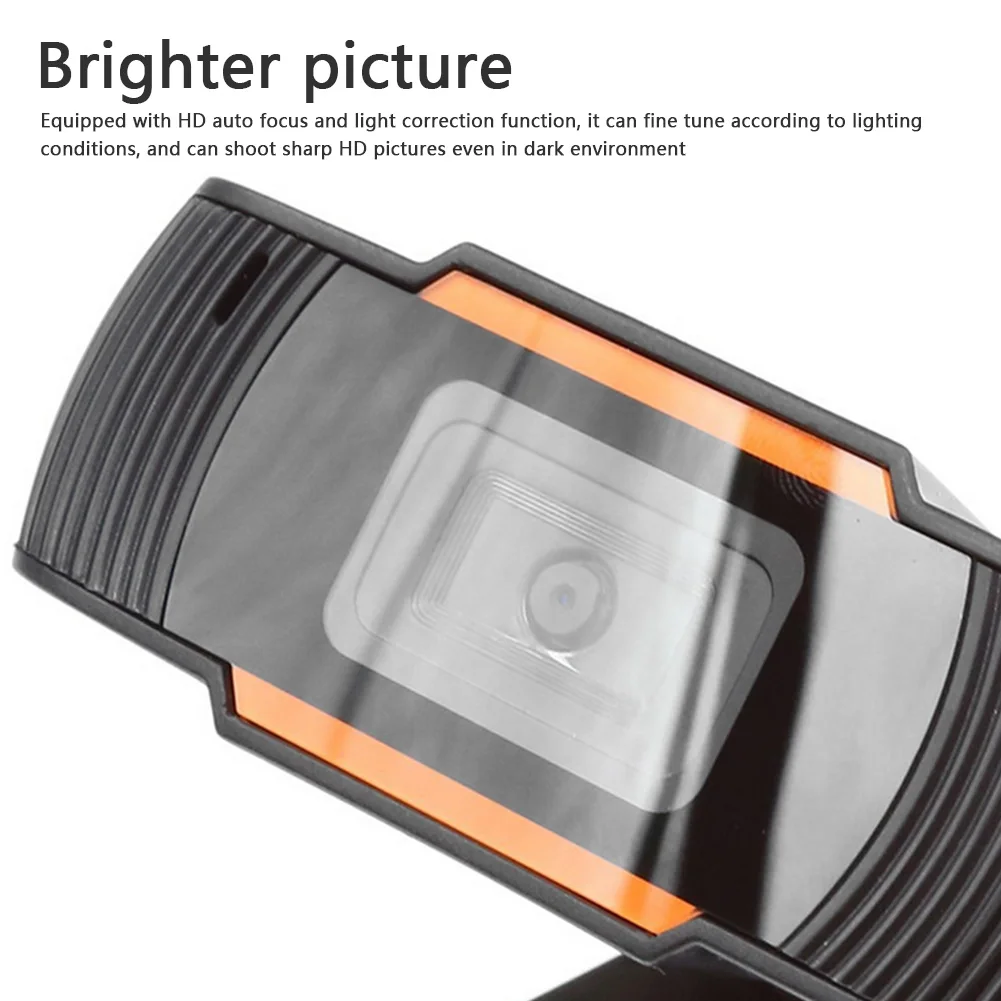 HD 1080P веб камера точные линзы Встроенный микрофон с шумоподавлением USB пружинный