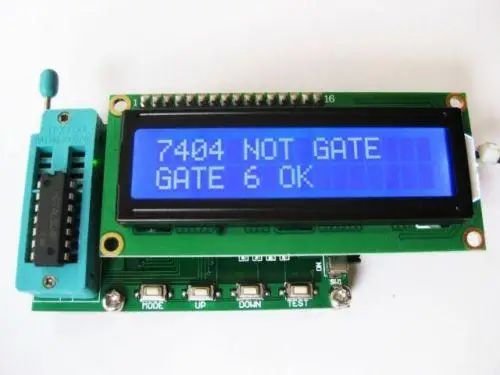 Новый тестер IC TES200 цифровой измеритель интегральной схемы 74 40 45 серии lC