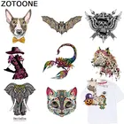 Термонаклейки ZOTOONE для детских футболок, заплатки в виде животных для одежды, Бабочка, сова