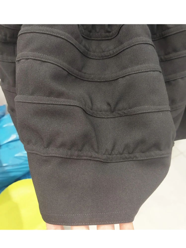 

Retro, solid color, high waist, multi-level, top-line decoration, skirt, ladies' summer new fashion, all-match, tutu skirt