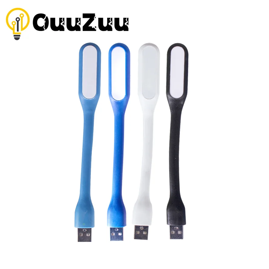 OuuZuu мини Портативный USB книга светильник лампа для чтения 5V 1,2 Вт супер яркий светодиодный потолочный светильник для Мощность банка портативных ПК Тетрадь - изображение