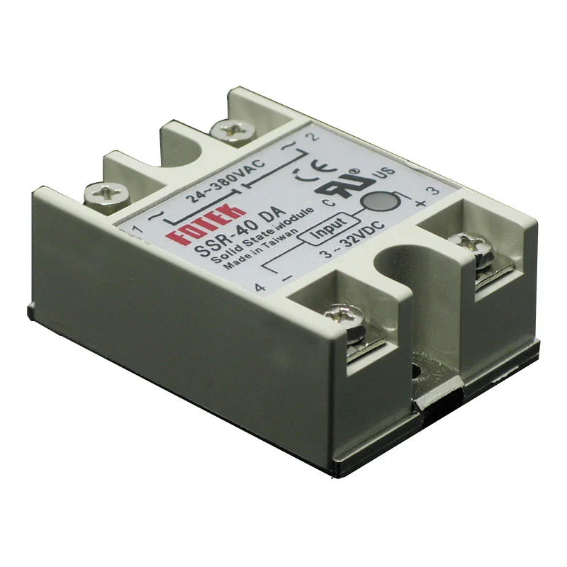 Промышленное твердотельное реле DC-AC SSR 40 DA входное напряжение 3-32 В постоянного