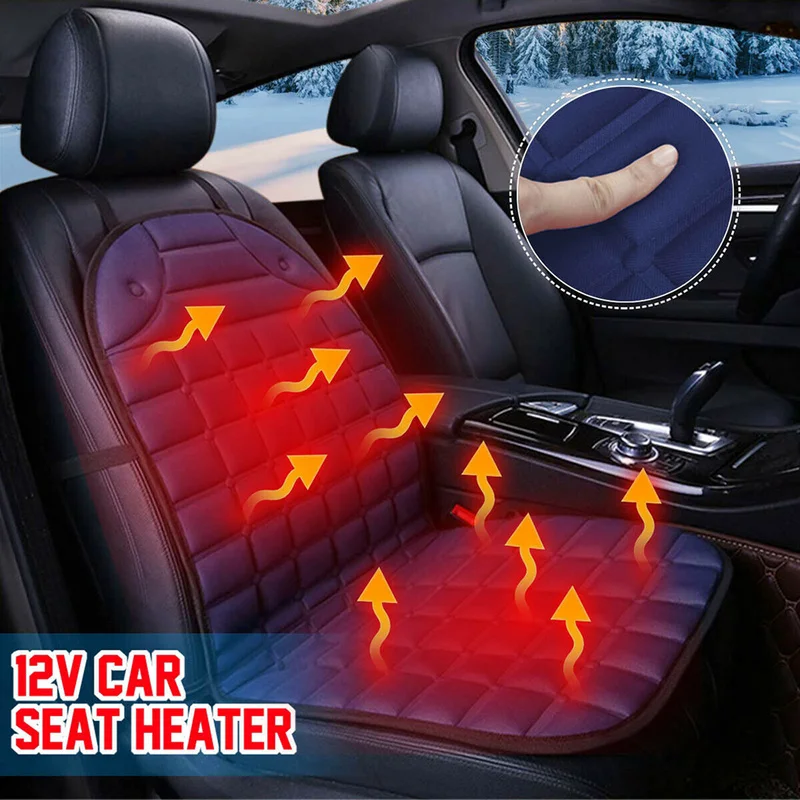 12V Heated Car Seat Cushion Cover Auto Heating Heater Warmer Pad for Winter Car Accessories Heated Seat Cushion