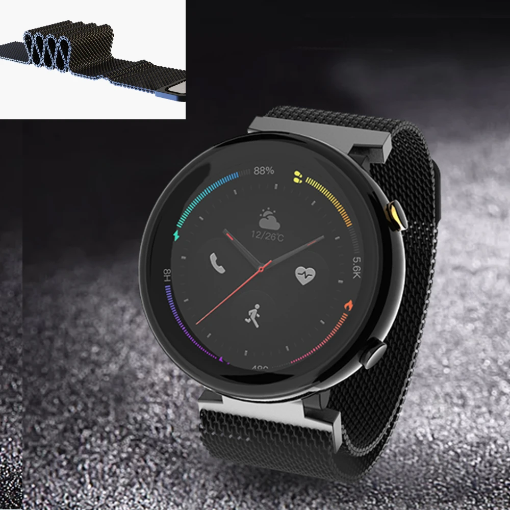 

Smart Watch Bracelet Band Strap for Amazfit 2 A1807 Watch metal Magnetic Wristband for Huami Amazfit A1807 Verge 2