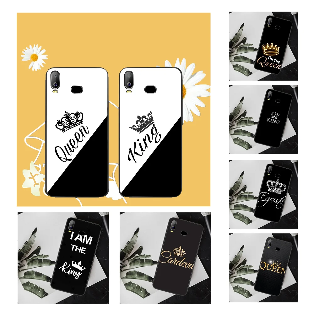 NBDRUICAI Королевская корона Картонная Королева Люкс Уникальный Дизайн Телефонного Чехла Для Samsung A10 A20 A30 A40 A50 A70 A71 A51 A6 A8 2018 на.