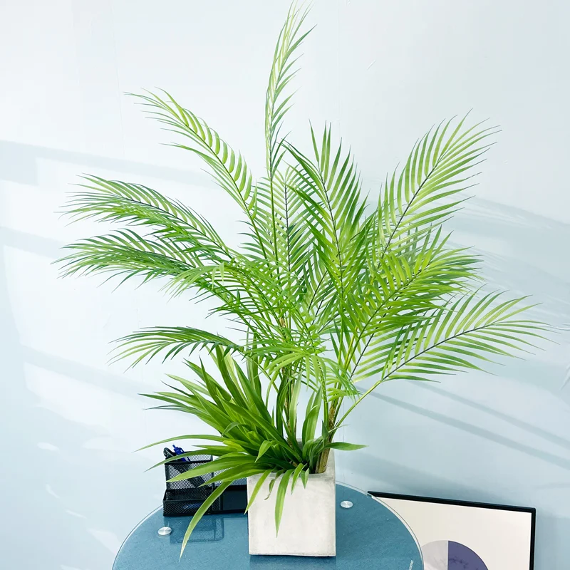 

Пластиковая искусственная пальма, тропическая искусственная зелень, искусственное зеленое растение, искусственная пальма, офисное украше...