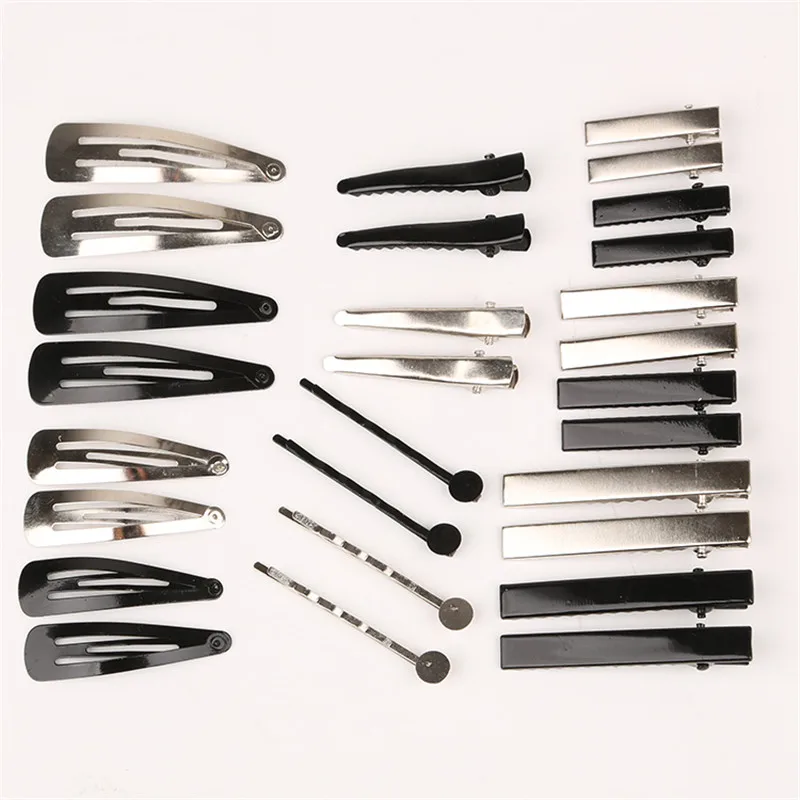 

Wholesale 20pcs Simple Metal Hair Clips Crocodile Hairpin Duck Bill Hairpin Drop-shaped Hairpin Hairpins Accessory Salon Clips