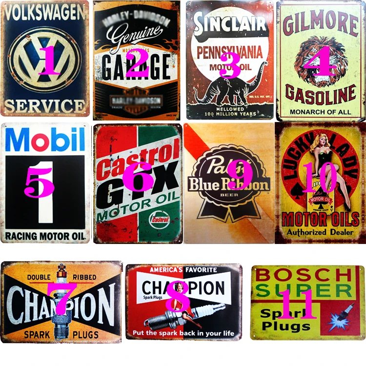 Винтажная металлическая Жестяная Табличка для масла домашний бар паб гараж АЗС