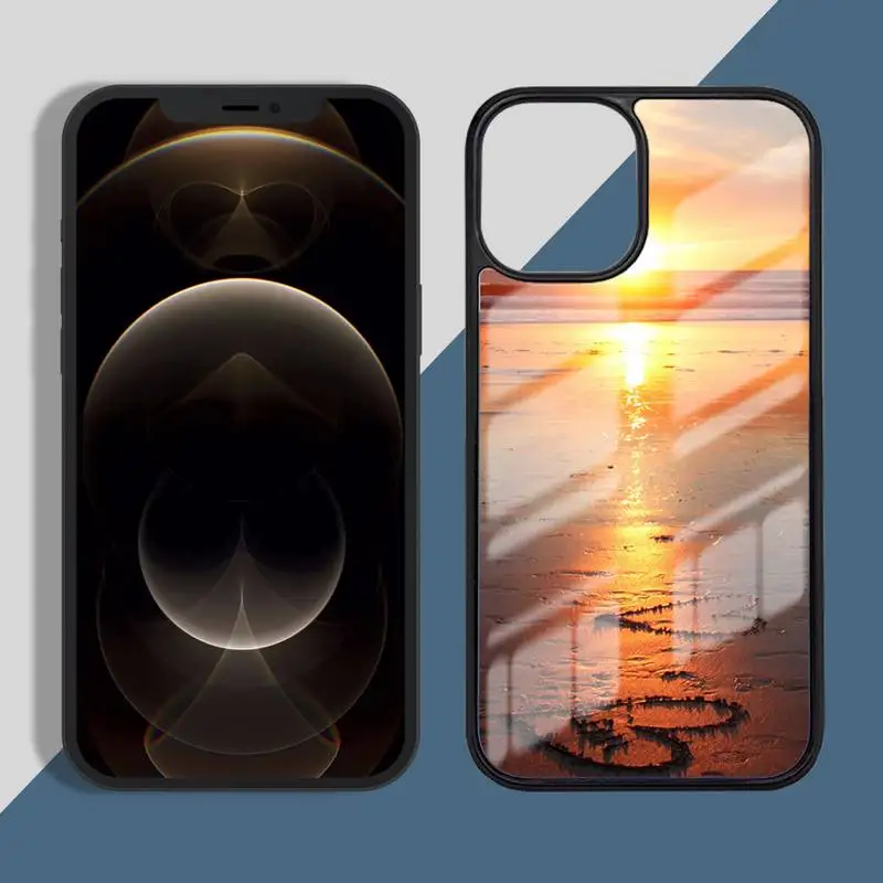 

Sea beach Phone Case PC for iPhone 11 12 pro XS MAX 8 7 6 6S Plus X 5S SE 2020 XR