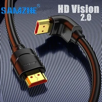 hdmi compatible cable video cable 90270 degree angle 2 0 golden plated connection cable cord for hdtv splitter switcher labtop