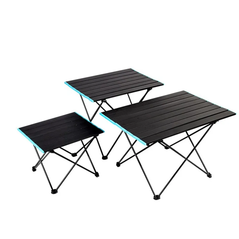 

Outdoor camping furniture. Aluminum alloy folding outdoor picnic table portable lightweight folding table picnic table