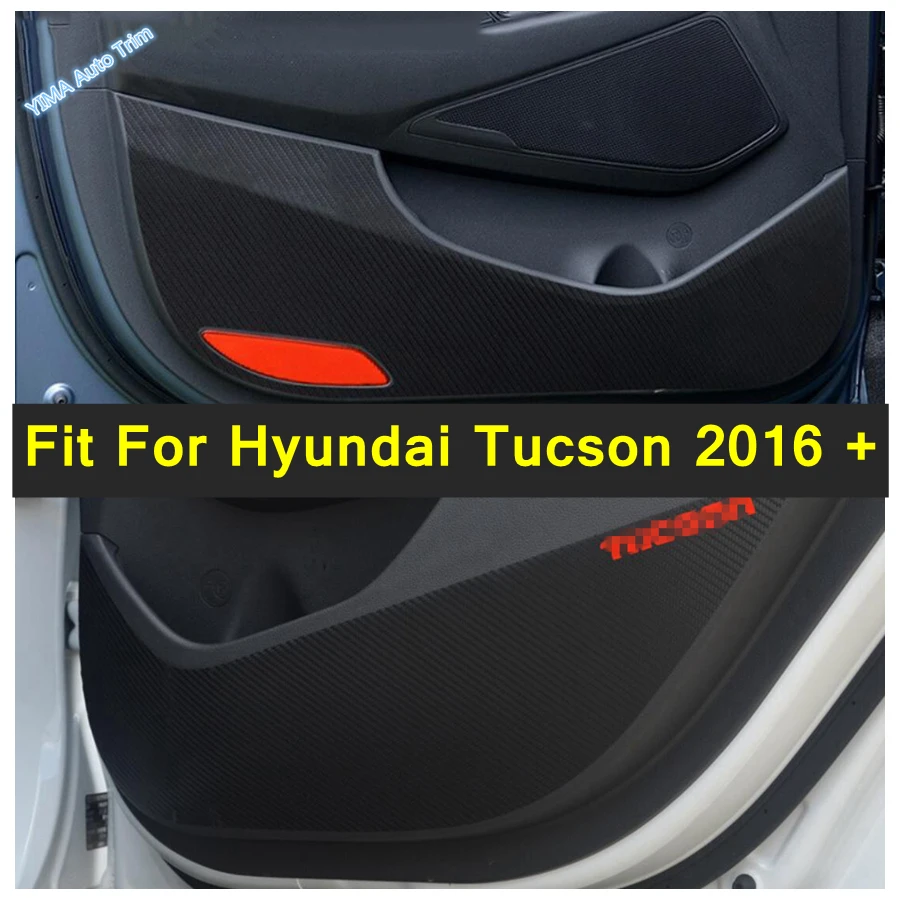

Car Interior Door Anti-dirty Anti-Kick Mat Microfiber Leather Protection Cover Film Stickers Fit For Hyundai Tucson 2016 - 2020