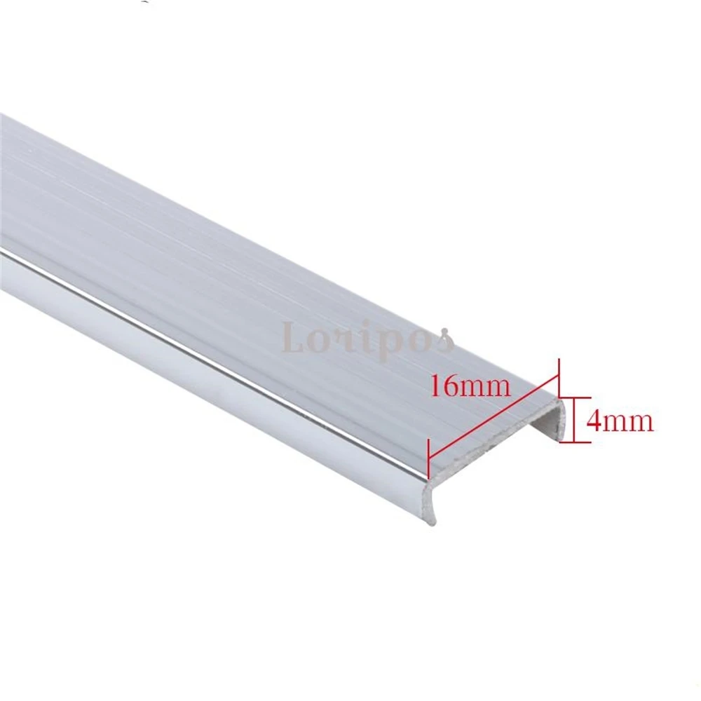 Aluminium Slot Strip Wall Mount Board Edge Cover Shelf Plate Grooves Protection Bar Rail Pole Slotted Guard Rod | Мебель
