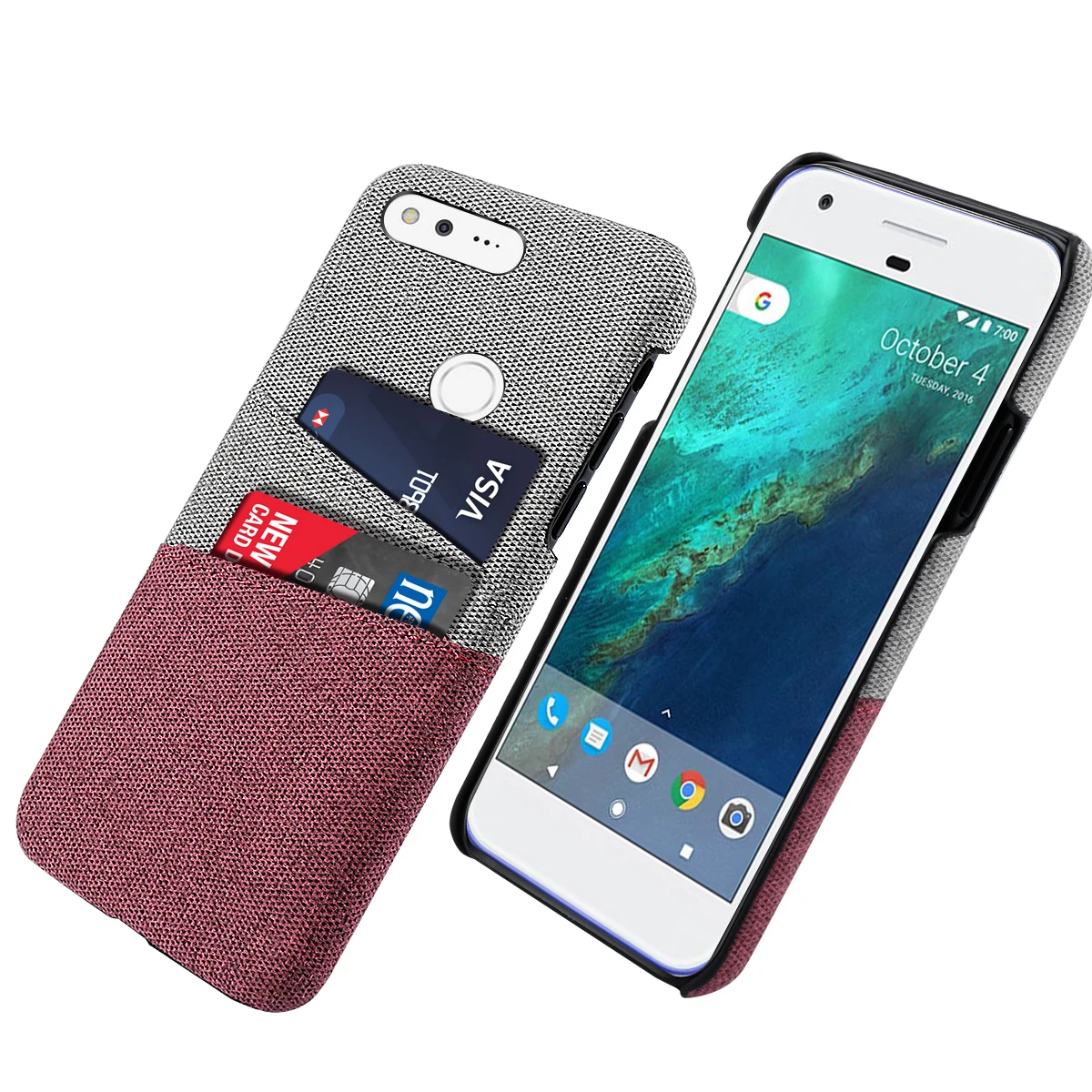 1 Для Google Pixel/Pixel 3A 3A XL чехол в стиле ретро, тканевый держатель для карт, тонкий жесткий чехол для Google Pixel 4 4 XL 3 XL 2 2 XL чехол - Цвет: 1