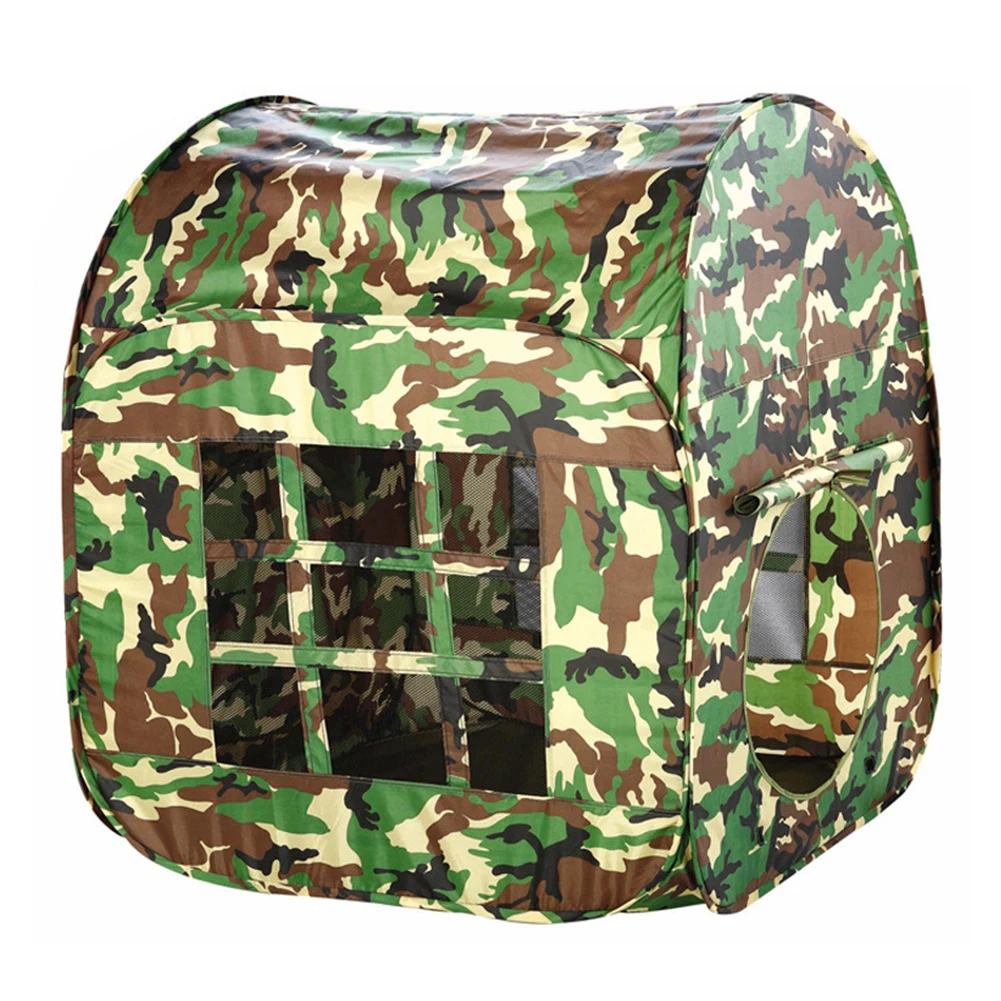 

Portable Outdoor Camouflage Army Toy Fabric Garden Gaming Foldable Gift House Play Tent Baby Large Childrens Kids