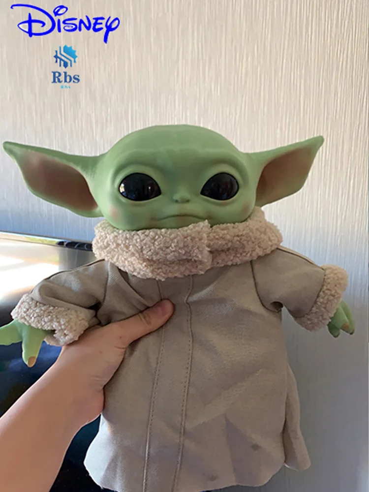Cuscino in peluche per bambini Yoda 2 pezzi 28 cm+18 cm Yoda Alien Baby Yoda misura grande 
