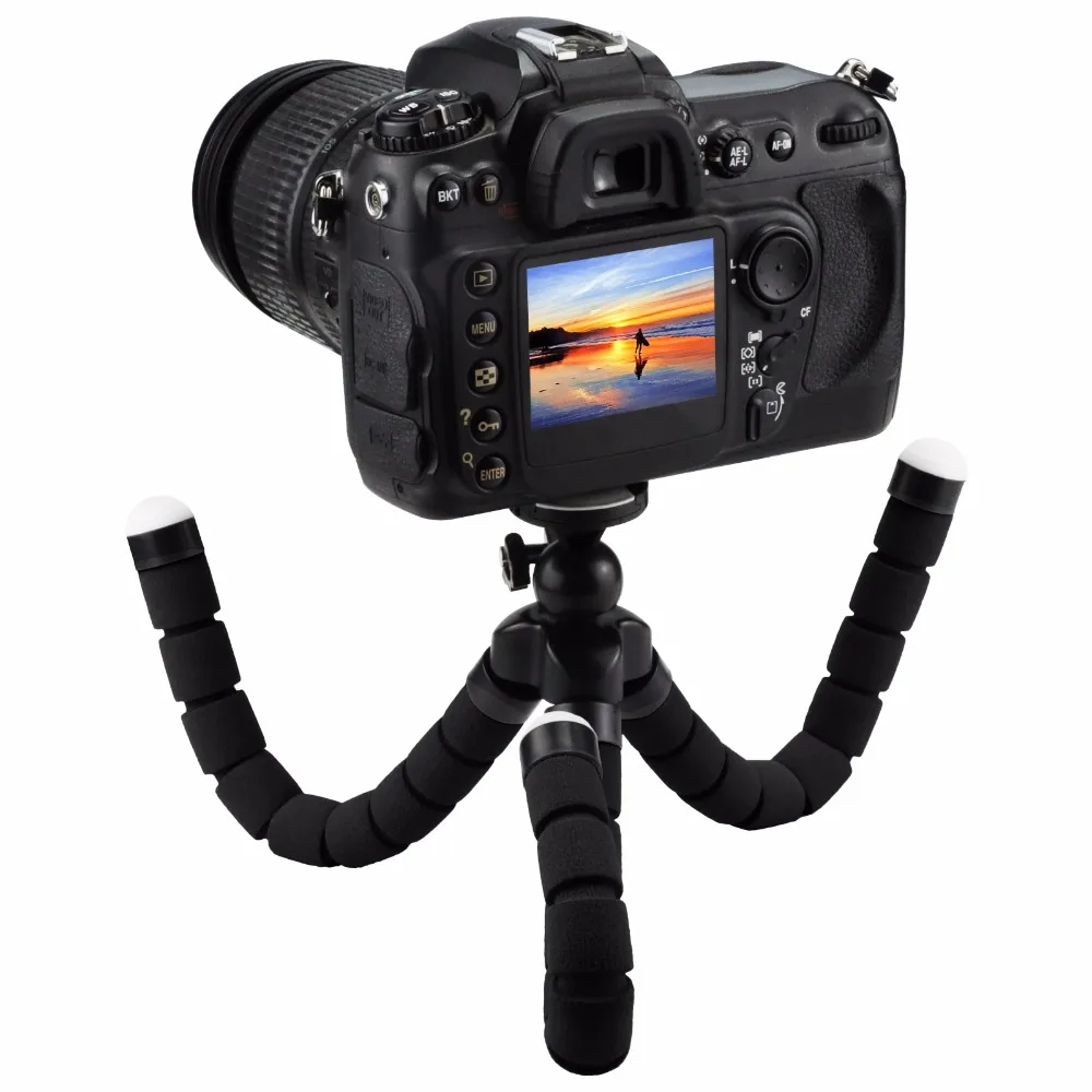 Снимать среднего Размеры Гибкий штатив для GoPro Hero 8 7 6 5 спортивной экшн-камеры Xiaomi