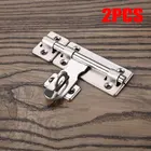 2 шт. 4-дюймовая фурнитура, дверной замок, цилиндр из нержавеющей стали, защелка, искусственная щетка для блокировки дверей, окон, ящиков, шкафов