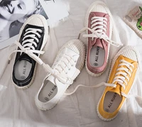fashion canvas shoes women pink vulcanized sneakers breathable flat casual white shoes woman spring and autumn shoes g01 23