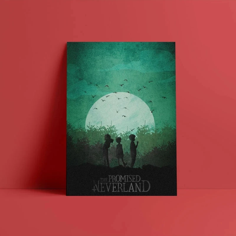

Home Decoration Canvas HD Prints The Promised Neverland Poster Anime Painting Living Room Wall Art Modula Picture No Framework