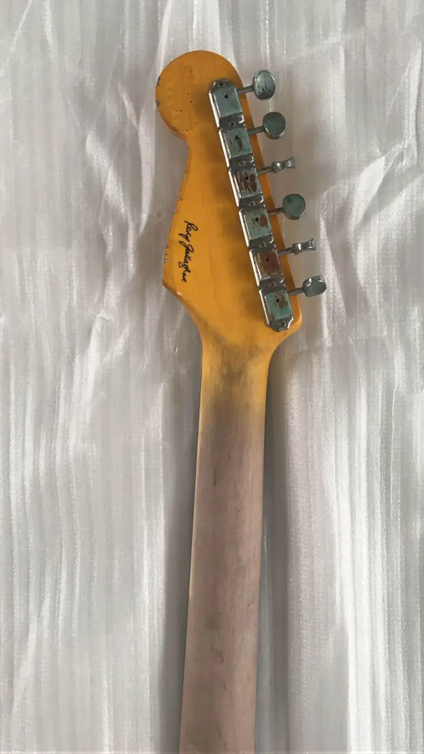 Оптовая продажа электрическая гитара с рельефным грифом ольдер кленовым