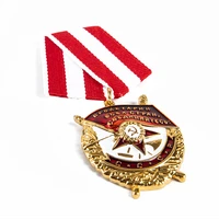 order of the red banner soviet union medal red banner for war ussr award heroism in combat medal cccp badge