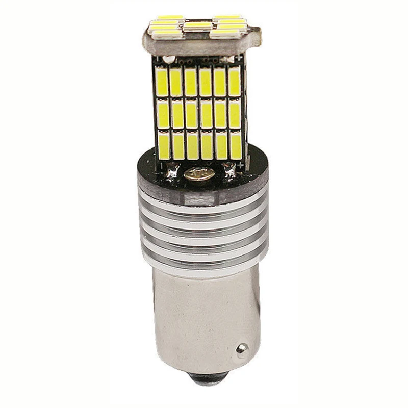 2 шт. 1156 P21W BA15S светодиодный 4014 45SMD декодер лампа заднего хода для поворотов