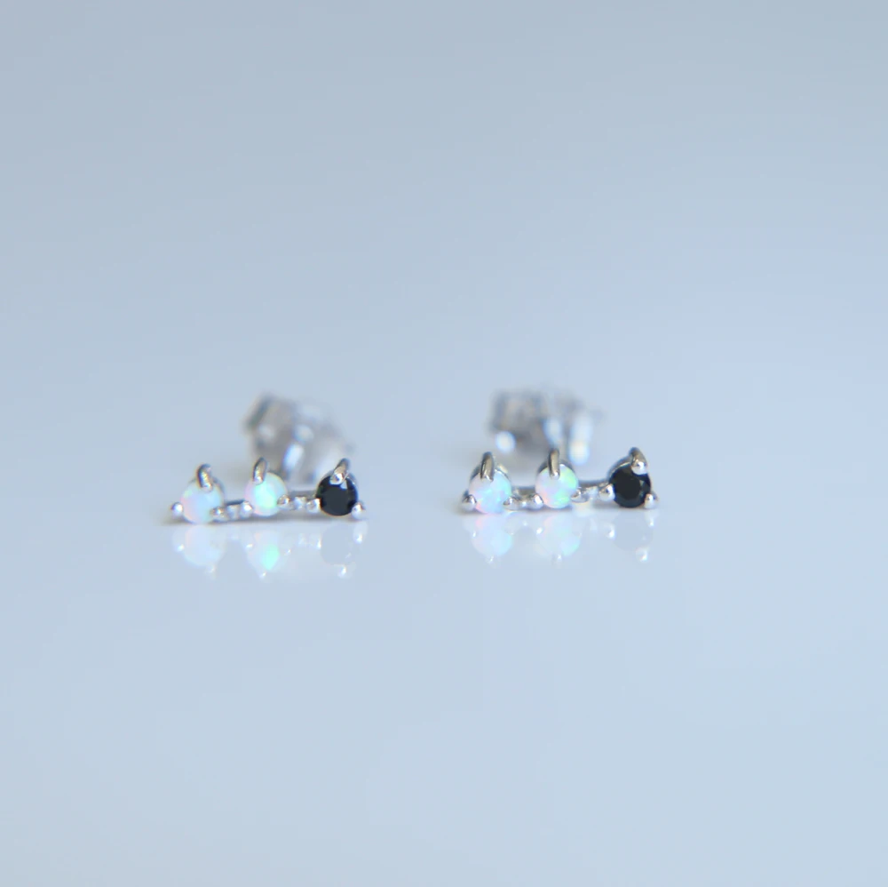 Hot Sale Earrings Brincos Earings Jewelry Factory High Quality Elegant Cute Dainty Opal Studs 100% 925 Sterling Cz Earring | Украшения и