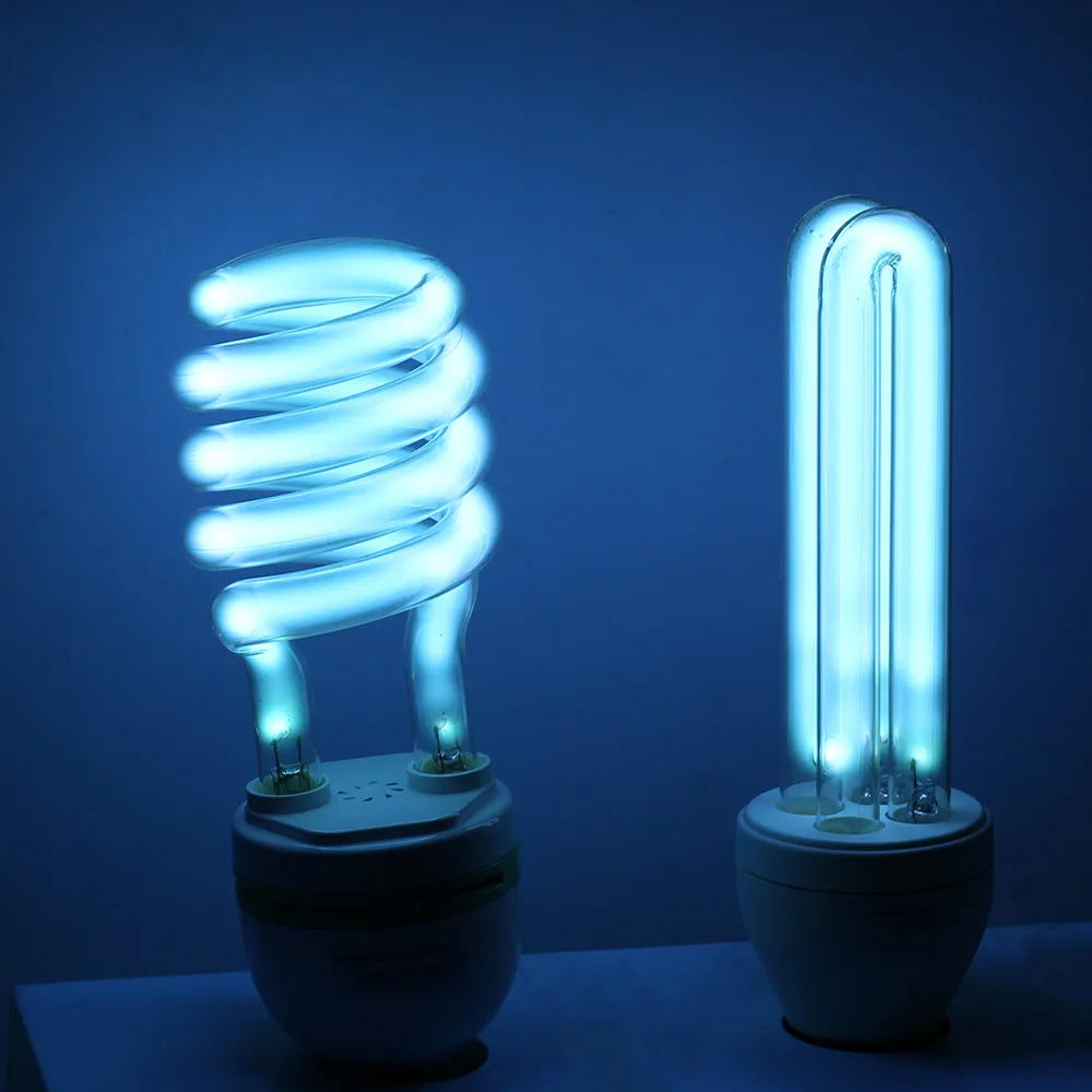 E27 ультрафиолетовая бактерицидная лампа UVC Озон убивает пыль клещ кварцевый