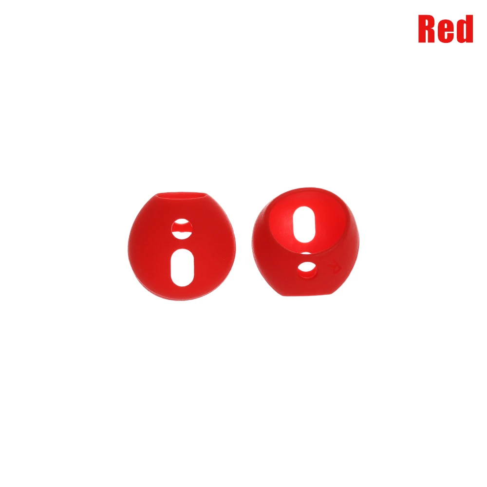 Red 1 пара Силиконовый цветной наушник конфеты защитный чехол противоскользящие наконечники для наушников Наушники Замена для Apple Airpods - Цвет: Red