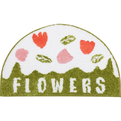 

Carpets for Living Room Flower Printed Parlor Bedroom Chair Rugs Toilet Bath Decorate Non-slip Door Bath Mat
