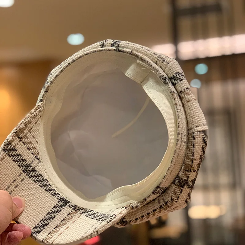 Осенне зимний Ретро берет женский Британский японский западный стиль полосатый