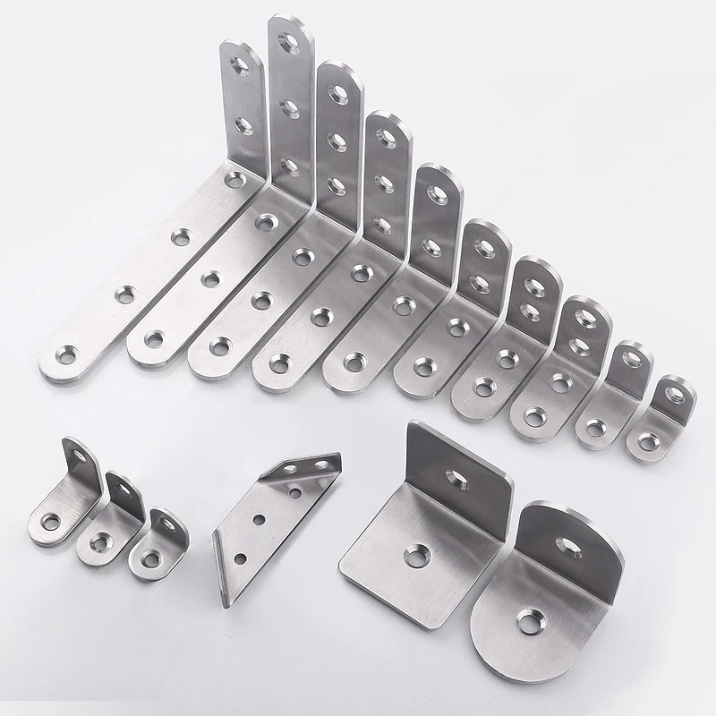 Угловые скобы из нержавеющей стали защитные крепежи Семь размеров угловая