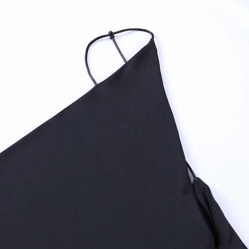 

Satin Women Strap Midi Dress Stacked Backless Bodycon Sexy Streetwear Party Elegant 2021 Summer Festival Club Dresses