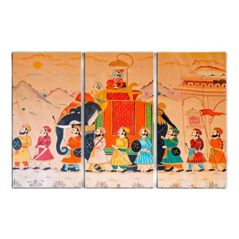 

Indian Style Canvas Wall Art Vintage Artwork For Living Room Bedroom Home Office Decor Gift