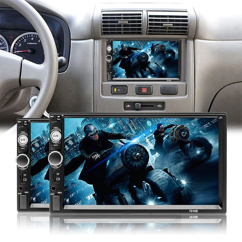 Podofo 2 Din Car Radios Bluetooth Autoradio HD Touch Screen FM Audio For Toyota KIA Car Stereo MP5 MP3 Multimedia Radio Player Car Radios