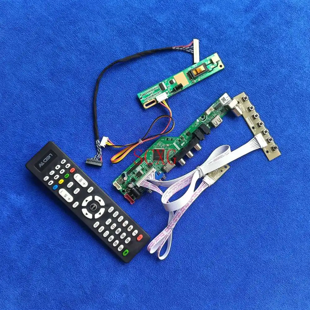 

LVDS 30 Pin For LQ154K1LA1C/LQ154K1LA1F Kit HDMI-compatible USB AV VGA 1280*800 1CCFL LCD monitor controller board Analog Signal