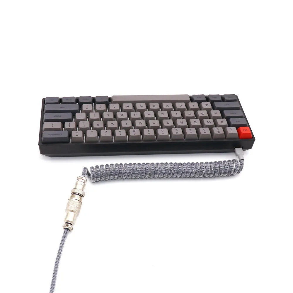 SK61 механическая клавиатура и USB Спиральный кабель NKRO Gateron оптический