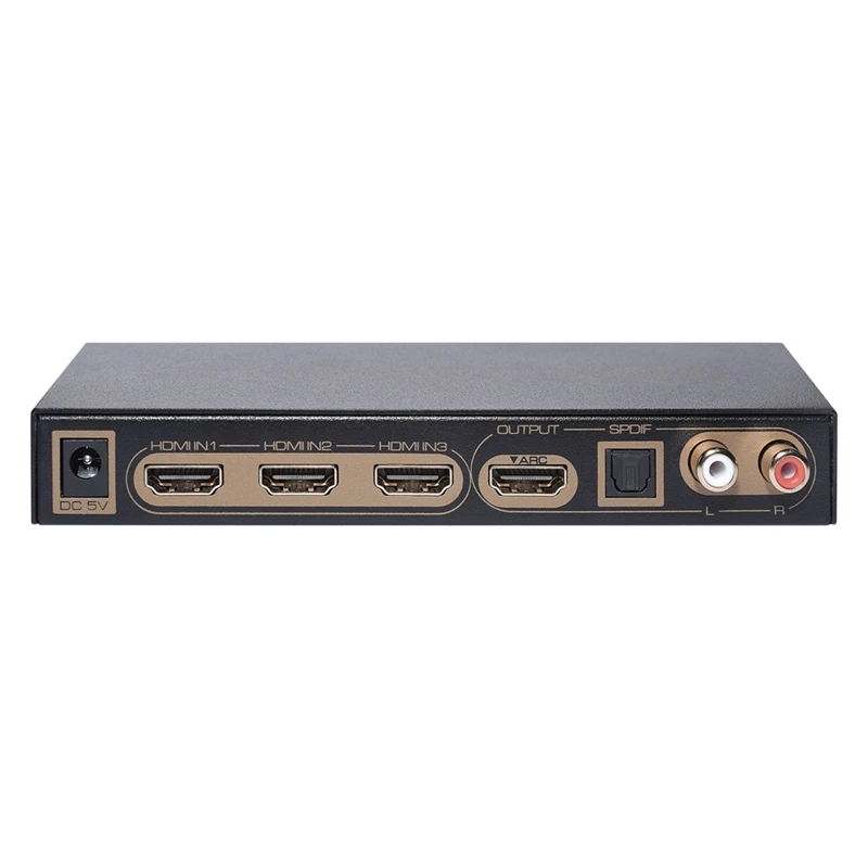 

3 in 1 Out HDMI Switch 4K Splitter o Converter 3 Port 8Bit YcbCR4:4:4 HDMI o Extractor Switcher EU Plug