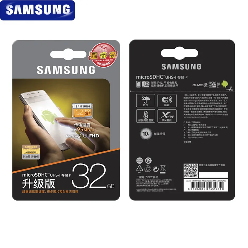 SAMSUNG карта памяти Micro SD EVO емкостью 64 Гб карта памяти класса 10 128 ГБ макс 100 МБ/с. SDXC U3 UHS-I Разъем для карты TF 4K HD для смартфонов и планшетов