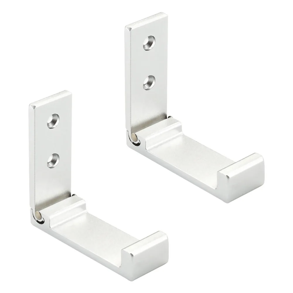 

2pcs Aluminum Coat Hook Rustproof Hook Hanger Wall Mount Robe Towel Hook