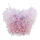 Женский топ без рукавов, с пуш-ап бюстгальтером, в стиле Харадзюку, летний сексуальный топ, 2021