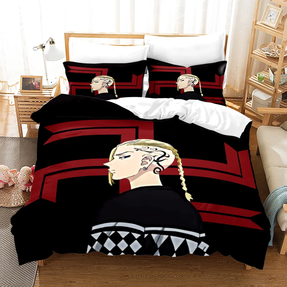 

Tokyo Avenger Bedding Set Anime Modern 3d Duvet Cover Comforter Bed Linen Twin Queen King Single Size Kids Gift Dropshipping