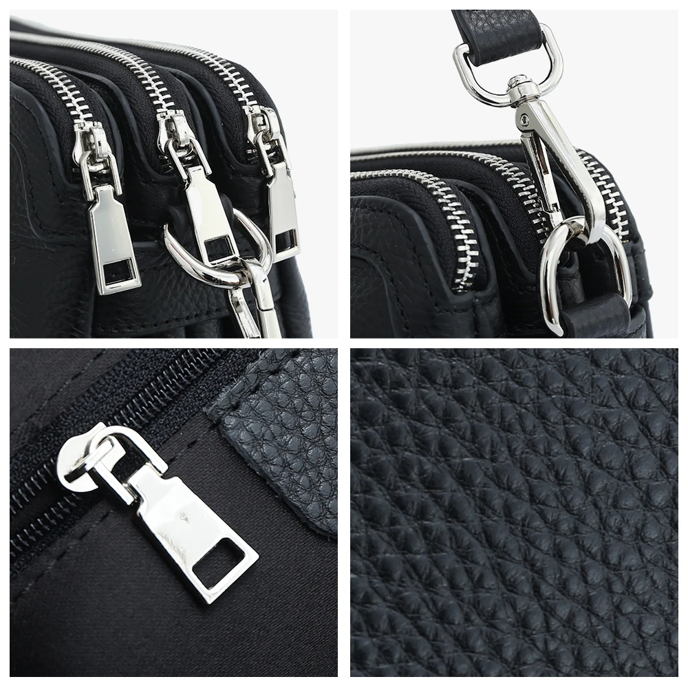 Zency Женская Сумка Через Плечо Винтажная Маленькая Из Натуральной Кожи С