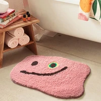 nordic carpet pink fluffy bathroom rug cute floor mat bath room floor tub mat absorbent anti slip pad bathmat doormat room decor